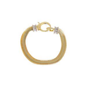 BRAND NEW CZ X Baguette Chunky Snake Clasp Bracelet HOT SELLING VINTAGE